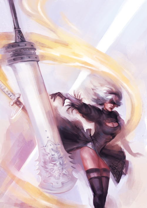 a 2b print for smashcon! a3 & a5 ver~