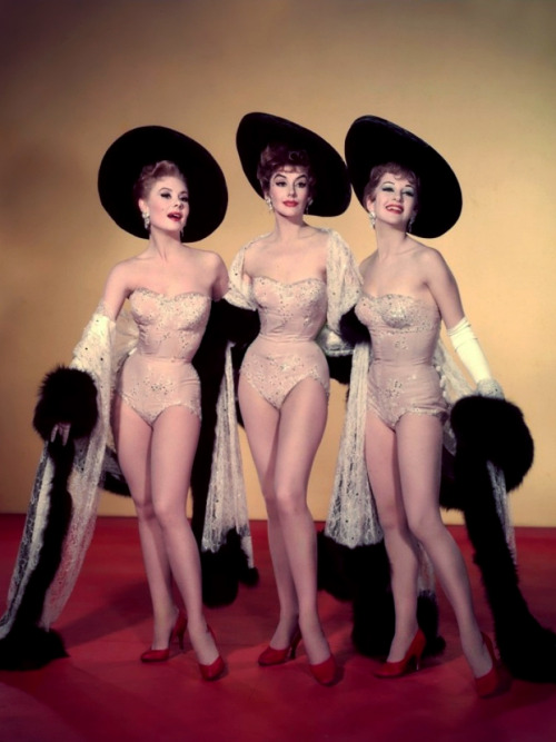 Mitzi Gaynor, Kay Kendall, Taina Elg; publicity still for George Cukor&rsquo;s Les Girls (1957)
