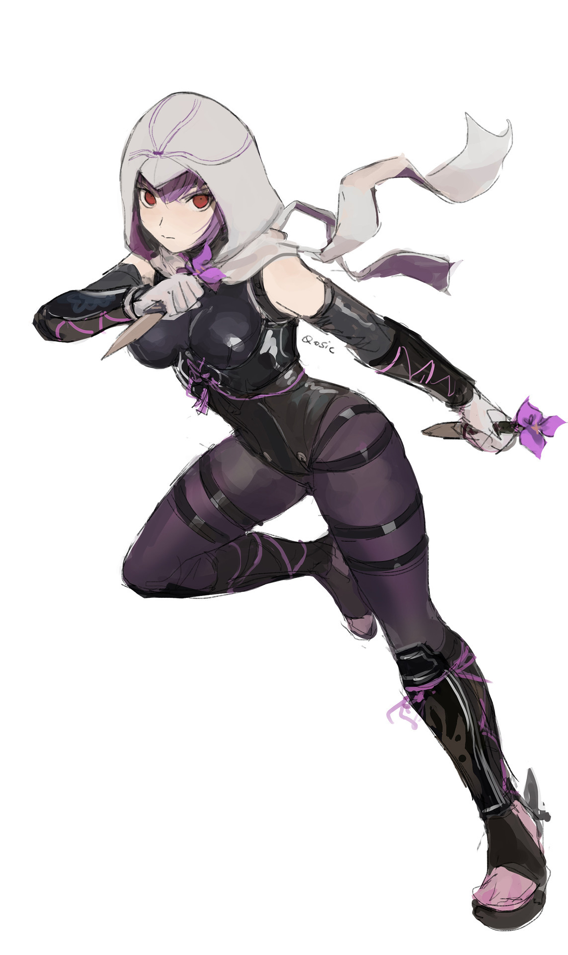 medakakurokami:thanks again to @qosic for the DOA6 Ayane commission, a follow-up