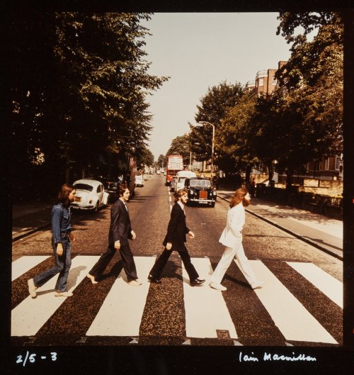 the-cosmic-empire:Six photos taken by Iain Macmillan for the Abbey Road cover, on the 8th August 196