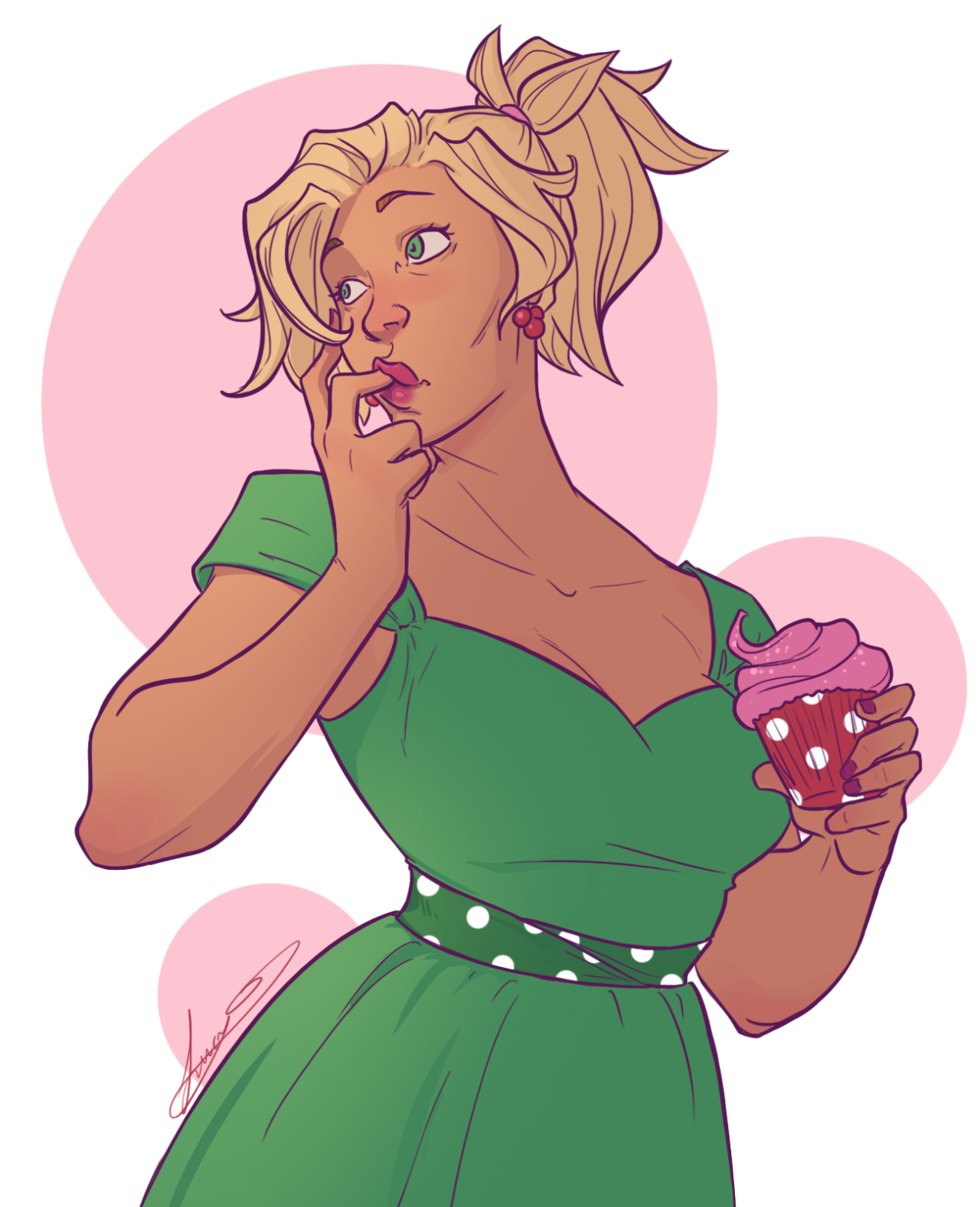 lucydoesart: Tonight’s stream result   ❤   Mercy was requested and Mercy was
