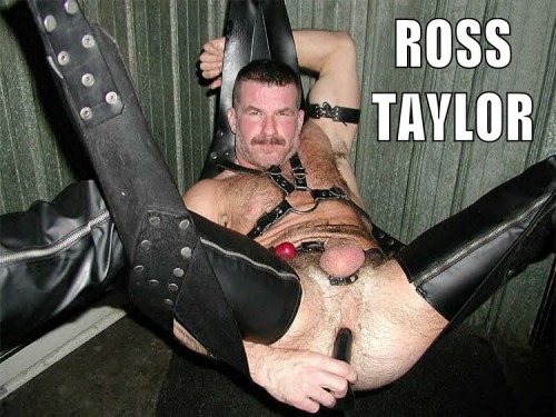 herofiend1983:Ross Taylor in a leather sling, preparing his hole just for you.