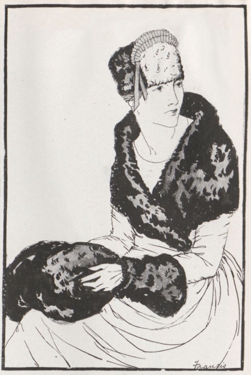 Vogue magazine, France.1er janvier 1921.Dessins de mode.