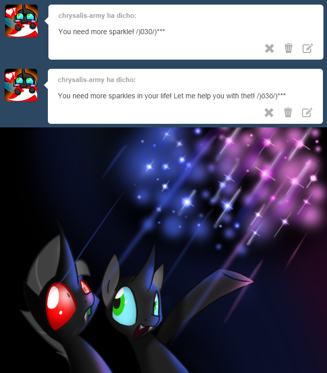thefreakchangeling:  its………. magical *-*  x3 Yay sparkles~! c:
