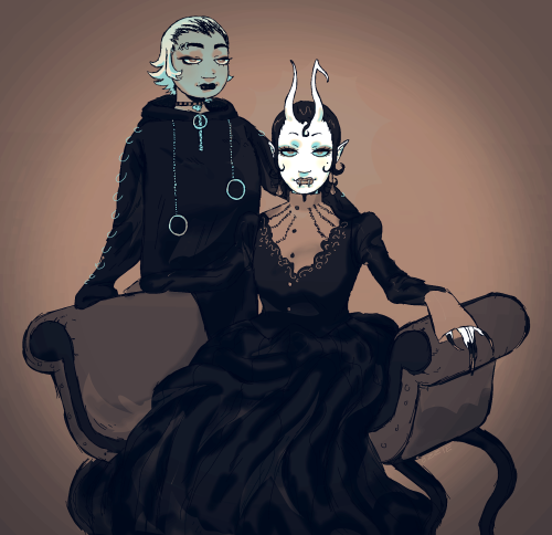 ozzzzzie:goth wives! a @ladystuck2020 gift for @occultusion