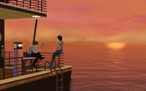 dreampaintersims2: “Here’s to our love.” I just wanted to make something romantic… :-) 