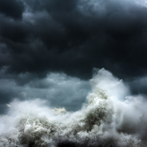 landscape-photo-graphy: The Fury of the Sea Against a Dark Sky Captured by Alessandro Puccinell