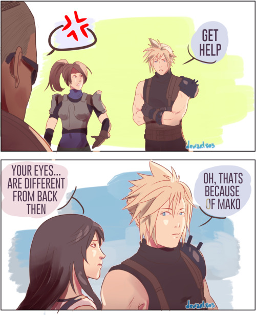 deviart803: Finally!! my first one shot from  Final Fantasy VII after ….really looooong 