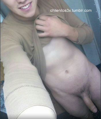 Porn Pics chilenitos3x:  Brayan, 21 años. Milico caliente.