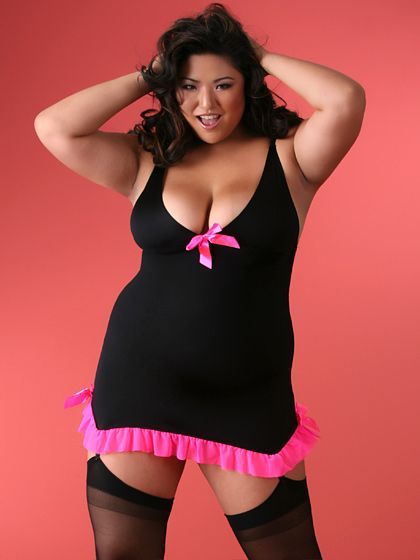 French plus size lingerie models