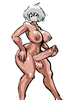 Lemonfontart:  Request#1 Faye In A Futa Suit.   ;9