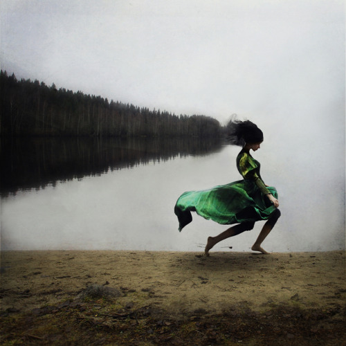 Kylli Sparre aka Sparrek (Estonian, b. 1980, Tallinn, Estonia) - Running With The Fairies, 2013   Ph