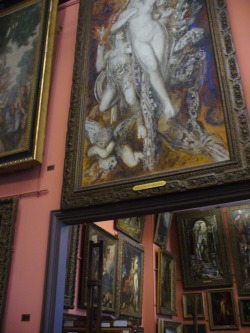 loeilballon:  Musée Gustave Moreau - The StudiosAlthough the museum is quite small, the collections are incredibly rich because every wall is covered with Moreau’s beautiful paintings. As if this extraordinary pieces weren’t enough (and really everything