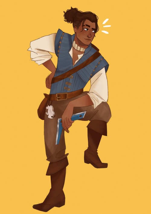 bisexuallsokka:  Listen, I didn’t want to have to do this, but you leave me no choice. Here comes the smolder.I commissioned @all-things-geekie to combine my two favorite fictional characters of all time into one and I will never stop screaming over