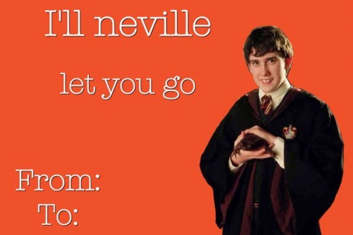 hogwartshousefriends: funharrypotter: Harry valentines day! Seeing these ridiculous fandom valentine