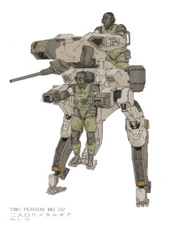 ajtron:  “Metal Gear Roo” Concept art for Metal Gear Online.  
