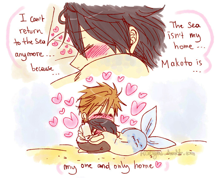 racyue:  The Little MerHaru-chan (part 8) ! Haru-chan found the best home he