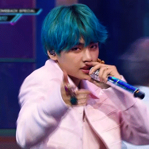 Taehyung X Blue Hair For @jkvjimin[ Cr: 0613data, Namuspromised ]