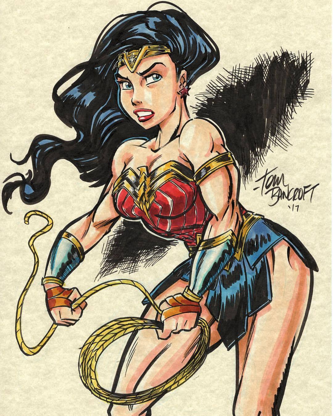 tombancroft1:Instagram ONLY Auction! Purchase this #wonderwoman original #art by