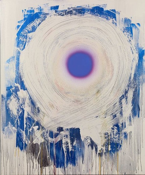 igormag:Dan Christensen (1942-2007), Vanilla Blue, 1998.acrylic on canvas, 67 x 55 ½ inches