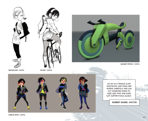 Character designs from The Art of Big Hero 6 