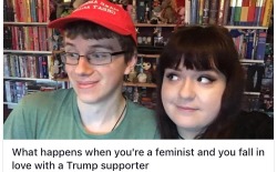 crime-she-typed:  heylookitsarevolution:  jennytrout:  traumatizedwhore:  wetfag:   hermos1ta:  windowgaze: God take me now this is why we cant trust white feminists   The Terf and the Racist: A Love Story   The dude looks like john green and the girl