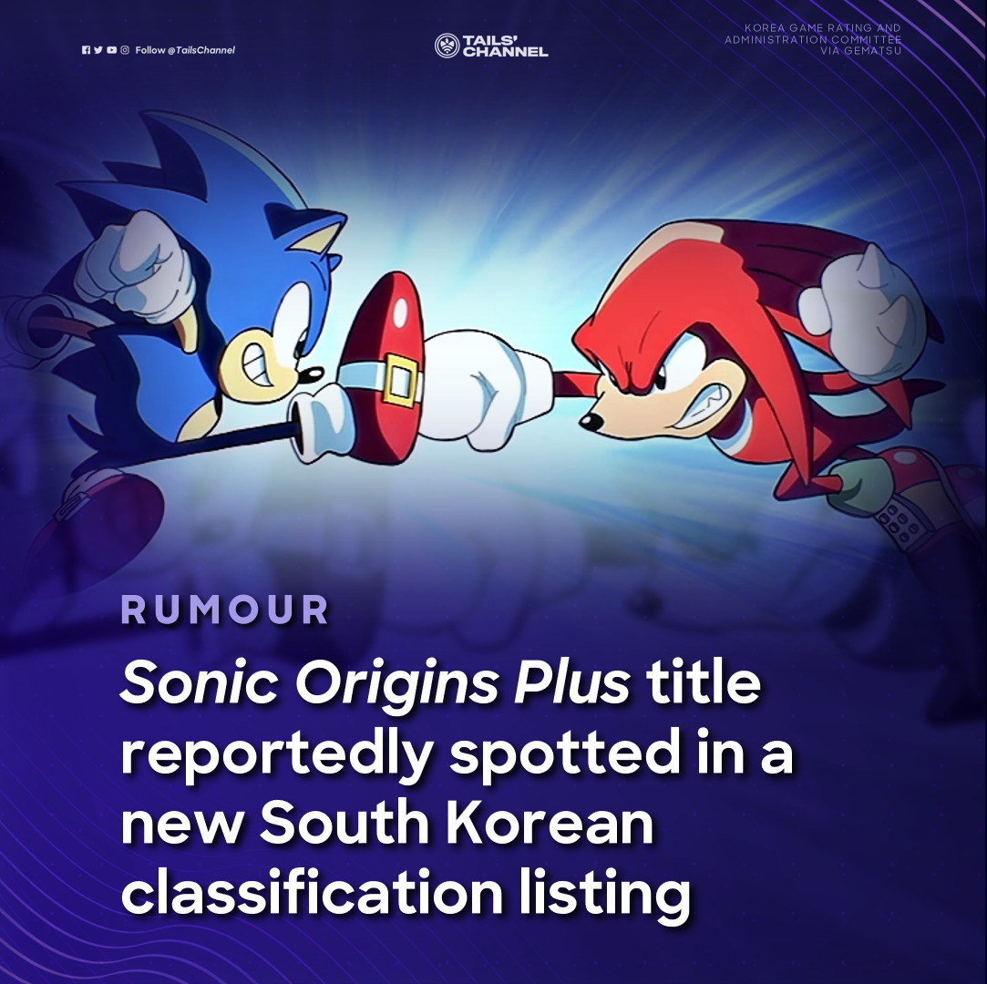 Seemingly following the footsteps of Sonic Mania, - The Sonic