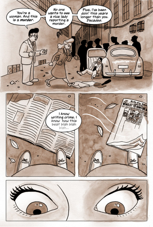 Book 1, Page 84 SuperButch is a webcomic about a lesbian superhero in the 1940s who protects the bar