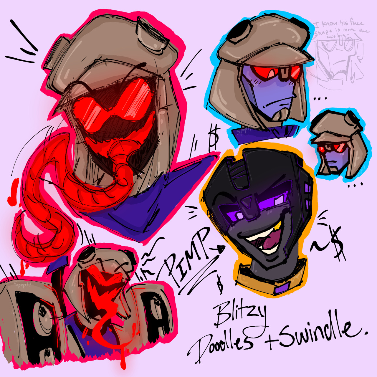 some tfa doodles,,,,I was in a Blitzwing mood! Swindle is there aswell #tfa#transformers animated#tfa blitzwing#tfa swindle#blitzwing#swindle#transformers#maccadam#transformers fanart#fanart#digital art#myart#suppy art#doodles
