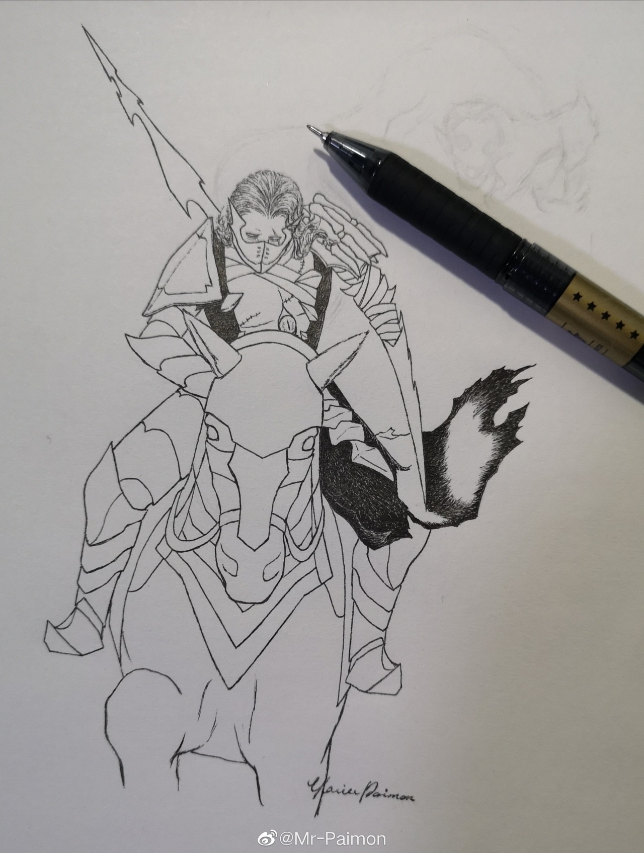glacierpaimon:Baden the KnightDid the line art months ago….I just finish it nowFor King and Country