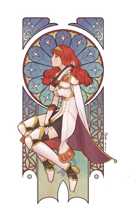 chanteii:My drawings of Celica and Alm