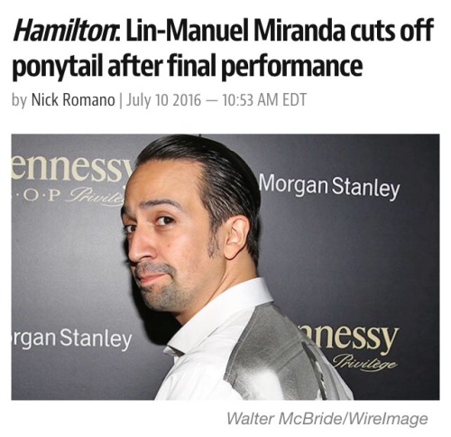 bahahahamilton:We all knew this day would come, and I thought when it did I’d be sad. But his cut is