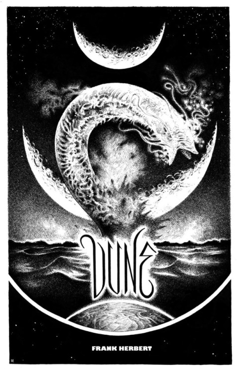 childrenofdune:Frank Herbert’s DUNE Poster by MIchael Raaflaub