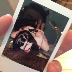 freshiejuice:  @missyrhodes took a lil Polaroid of my scene with @mizzamandamarie