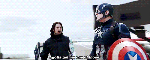 sebastiansource:“I gotta get me one of those” - The Winter Soldier has shield envy in a deleted scen