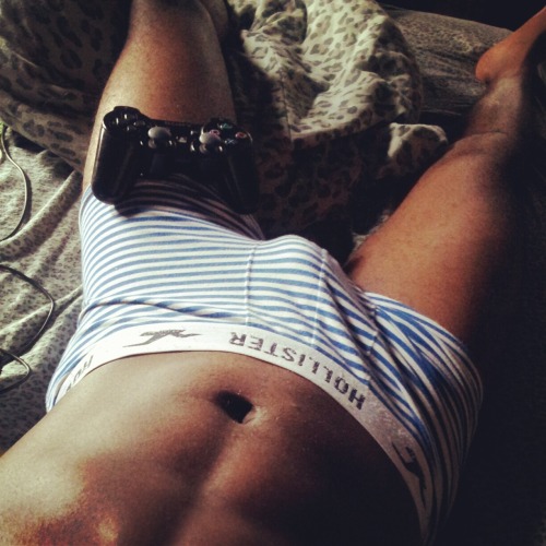captainmarvel87:  underwear and ps3…. this is me time 