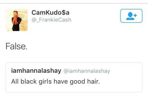 fedupblackwoman:  bonnetapplebum:  #OwnYourMisogynoir: Remember when @iamhannalashay posted a simple, positive tweet about black girls’ hair and black boys RUSHED to re-assert that our hair was ugly and “bad” Even though they have the same exact