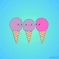 foxadhd:  New ice cream changes color in