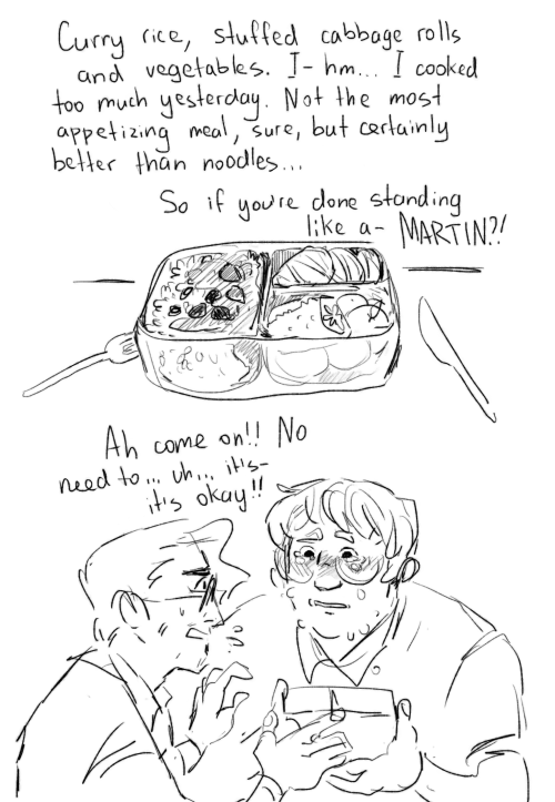 Oh No Jons So Clumsy Hes Gonna Cook Too Much Food All The Time Til Martin Lives In The Archives