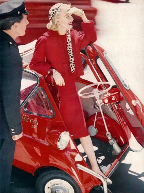 frenchcurious: Mode Vogue (Aout 1957) Isetta - Atomic Samba.