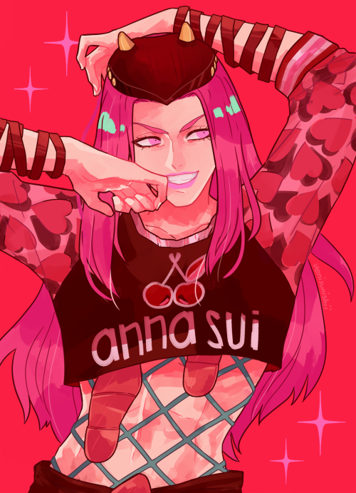 anasui in this anna sui sweater