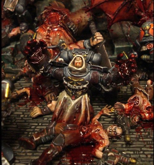 Diorama la rage noire des Blood Angels par IVANKAISER