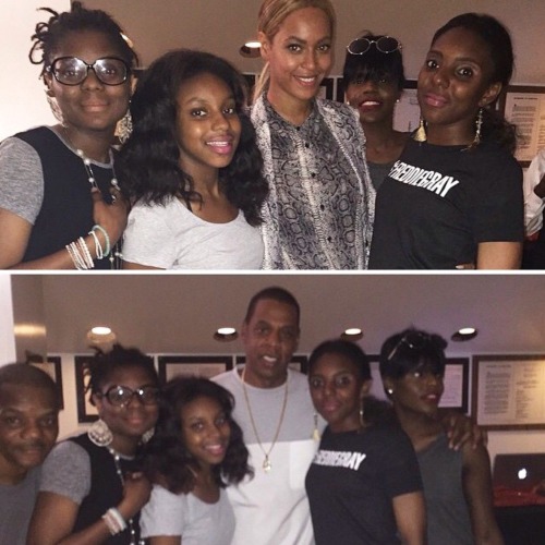 zaynftbeyonce: yoncebcarter: Beyoncé, Alicia Keys, Jay Z &amp; Miss Tina with #FreddieGra