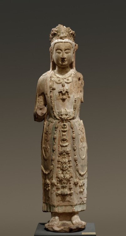 cma-chinese-art:Bodhisattva Guanyin, late 500s-early 600s, Cleveland Museum of Art: Chinese ArtThe a