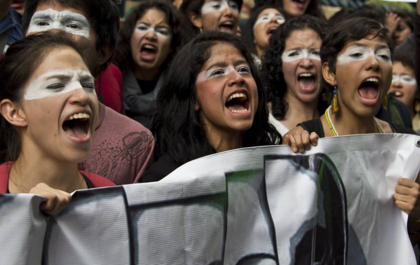 micdotcom:  Powerful photos capture the student protests in Mexico barely anyone