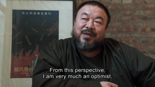 arabellesicardi: If you are feeling sads, I think Ai WeiWei: Never Sorry is a good movie to watch fo