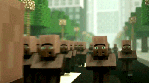 mylifeisroosterteeth:  spidrhuntr:  minecraftgifs: “ Villager TV “  Ryan’s dreams…  "he’s in the hole to protect you” 