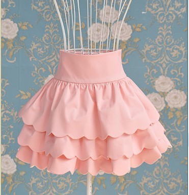 pukurin-chan:  High-Waisted Layered Skirt 