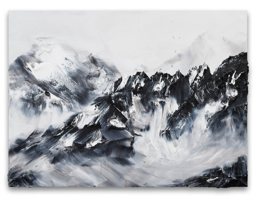itscolossal: Impasto Mountains Rise from the Canvas in Richly Textured Paintings by Conrad Jon Godly