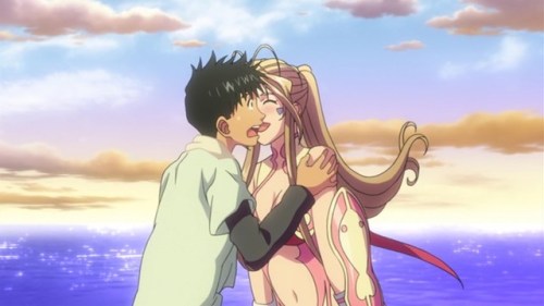 half-goddess-urd:Drunken Belldandy (on Cola!) from the second OAD.